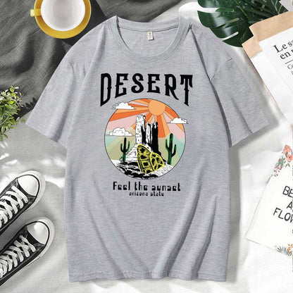 Camiseta informal de algodón con estampado de letras para hombre y mujer, talla grande, manga corta y cuello redondo