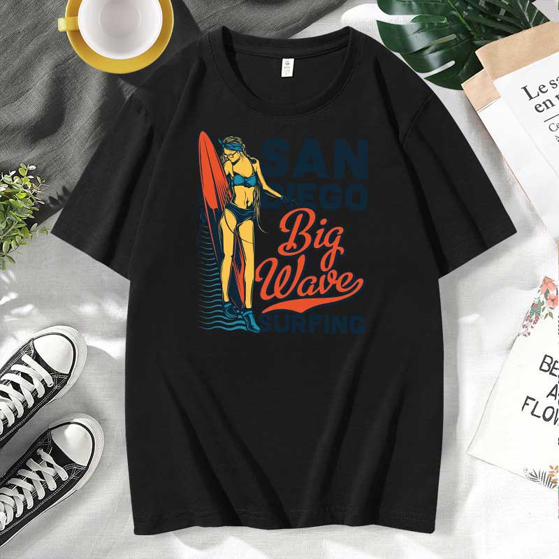 Camiseta informal de algodón con estampado de letras para hombre y mujer, talla grande, manga corta y cuello redondo
