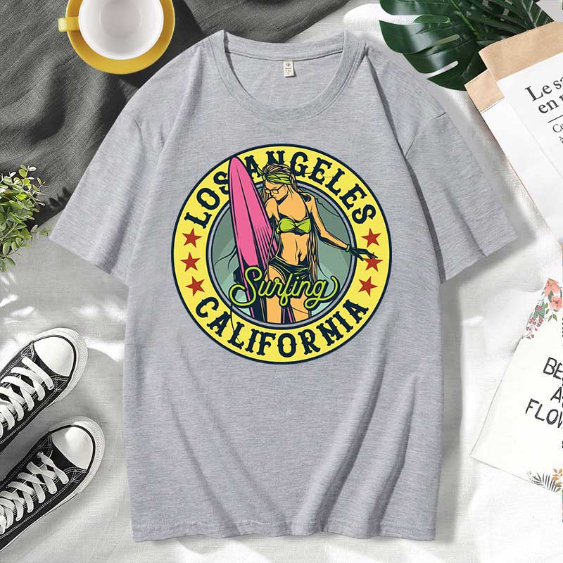 Camiseta informal de algodón con estampado de letras para hombre y mujer, talla grande, manga corta y cuello redondo