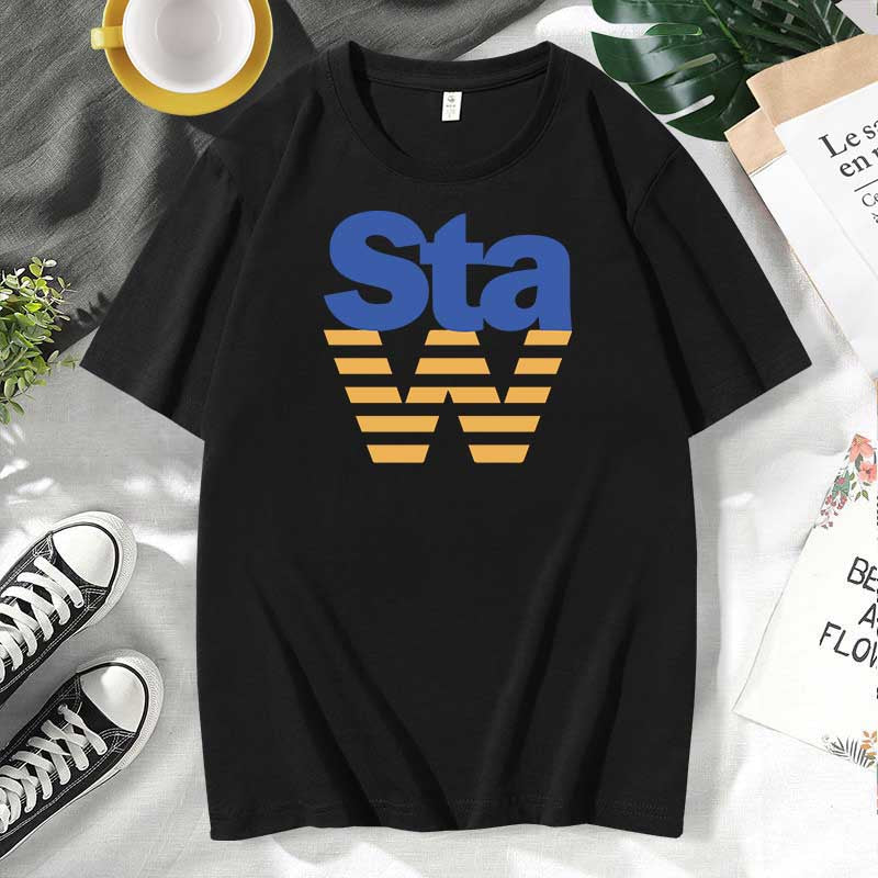 Camiseta informal de algodón con estampado de letras para hombre y mujer, talla grande, manga corta y cuello redondo