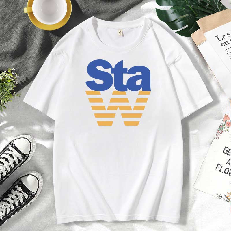 Camiseta informal de algodón con estampado de letras para hombre y mujer, talla grande, manga corta y cuello redondo