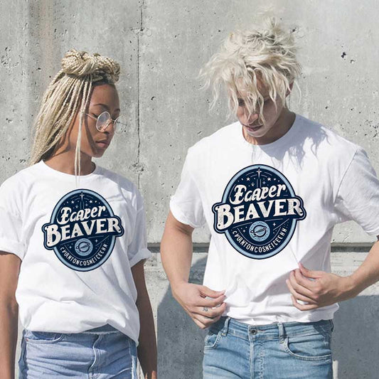 Camiseta informal de algodón con estampado de letras para hombre y mujer, talla grande, manga corta y cuello redondo