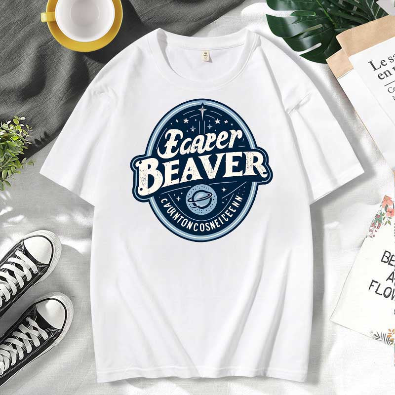 Camiseta informal de algodón con estampado de letras para hombre y mujer, talla grande, manga corta y cuello redondo
