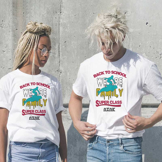 Camiseta informal de algodón con estampado de letras para hombre y mujer, talla grande, manga corta y cuello redondo