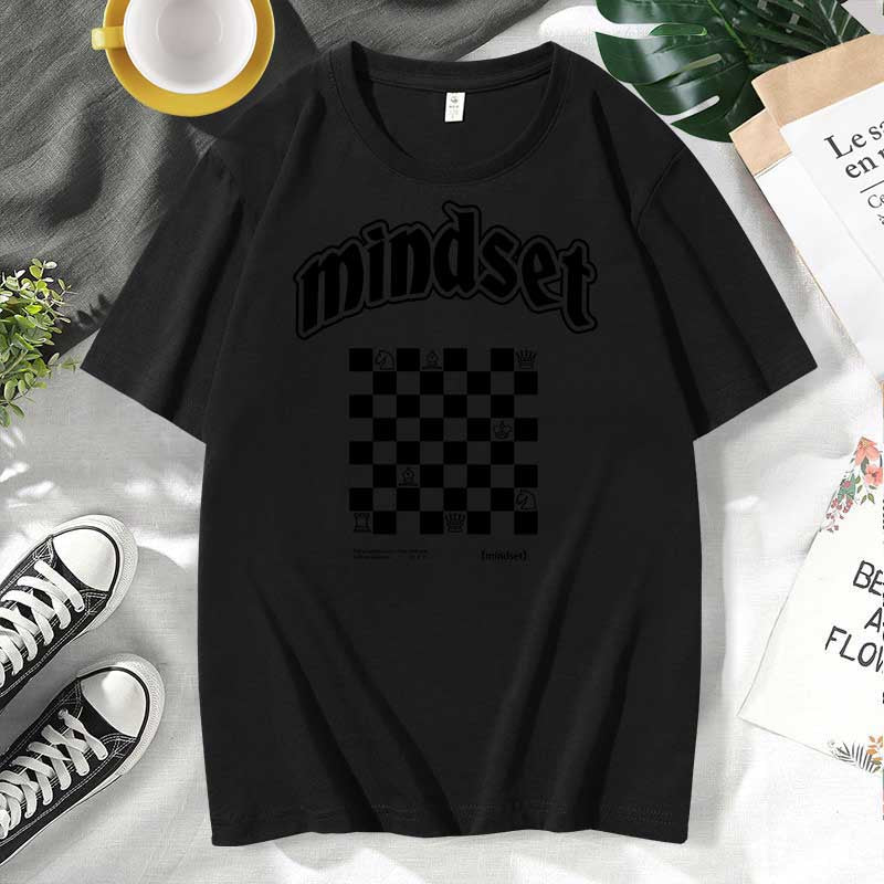 Camiseta informal de algodón con estampado de letras para hombre y mujer, talla grande, manga corta y cuello redondo