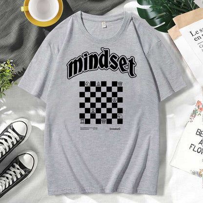 Camiseta informal de algodón con estampado de letras para hombre y mujer, talla grande, manga corta y cuello redondo