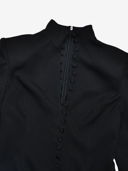 Modern Structured Button Up Slim Blazer Mini Dress For Women 2026