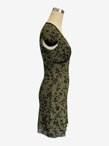 Short Sleeve V-Neck Floral Print Mini Dress For Women 2026