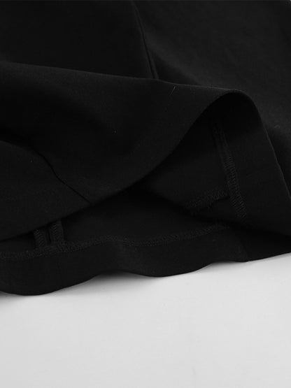 Black V-Neck Women Mini Dress - Elegant Puff Sleeve Hourglass - Elegant Date Night Outfit 2026