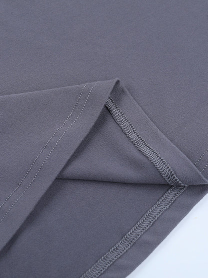 Grey Cowl Neck Women Maxi Dress - Elegant Backless Slim Bodycon - Minimalist Evening Gala 2026