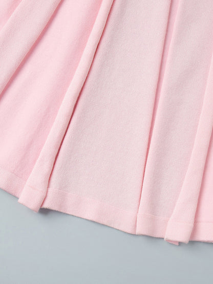 Soft Pink V Neck Knit Maxi Dress For Women Elegant Daily Style