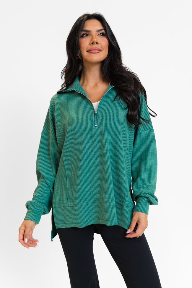 Jersey de punto extragrande con media cremallera para mujer | Ideal para otoño/invierno