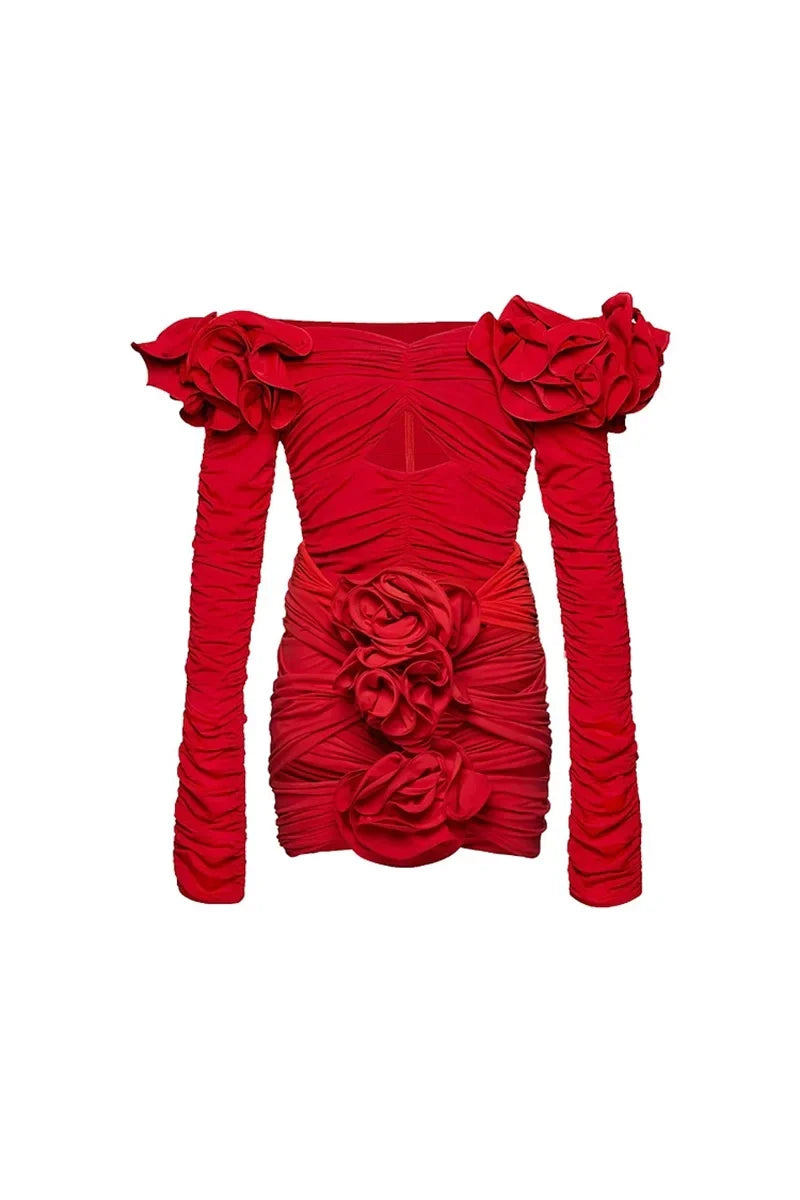 Conjunto de traje de baño con apliques florales