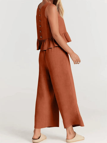 Gemma - Conjunto de mujer - Casual - Tejido - Ideal para días informales