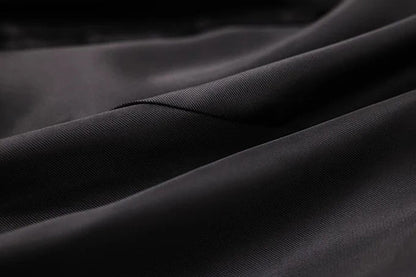 Long Black Soft Leather Long Coat