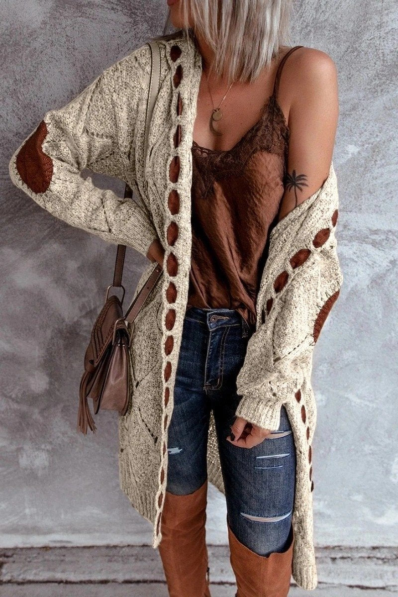 Long Sleeve Cardigan Sweater(3 Colors)