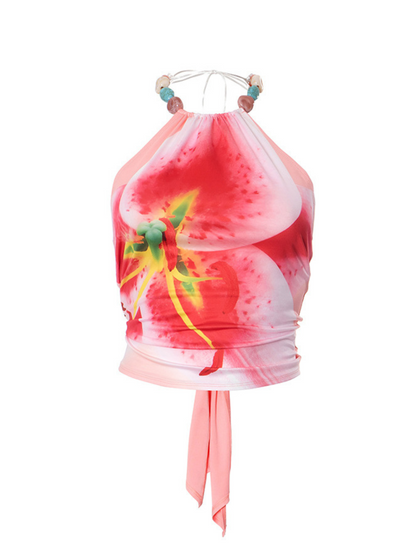 Dima Backless Floral Top