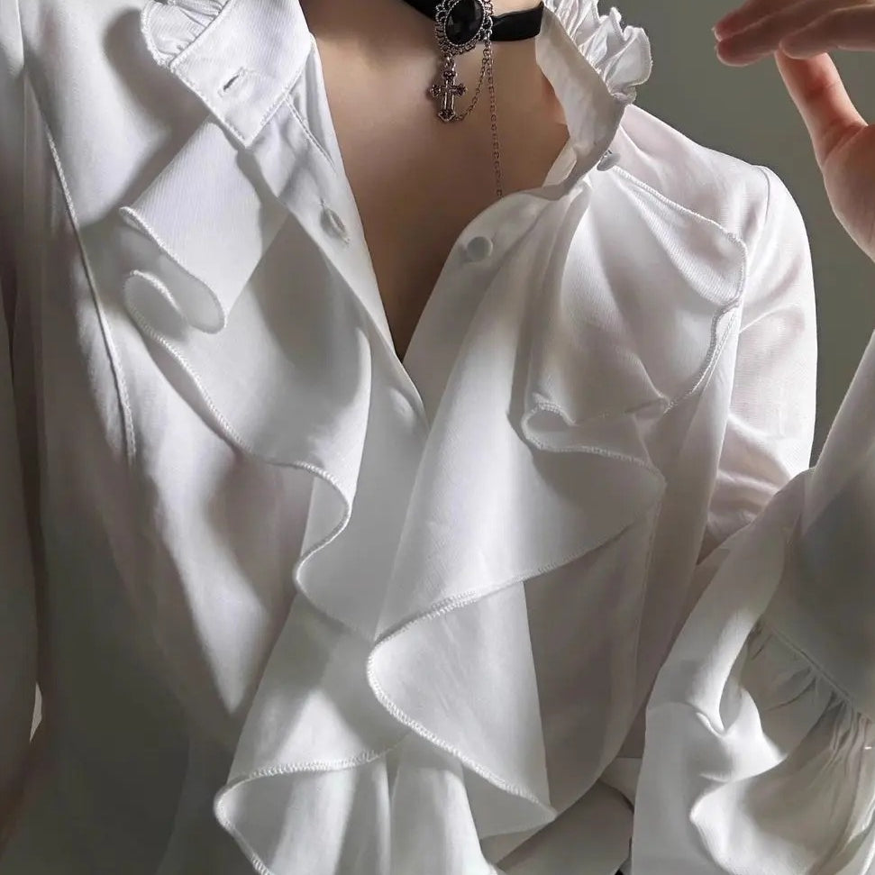 Victorian Style Ruffle Blouse