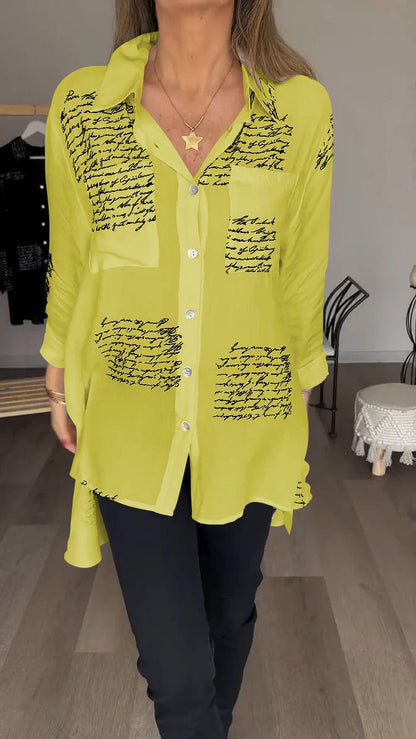 Mabel - Long-sleeved polo - Chic - Modern Style - Great for Casual Days