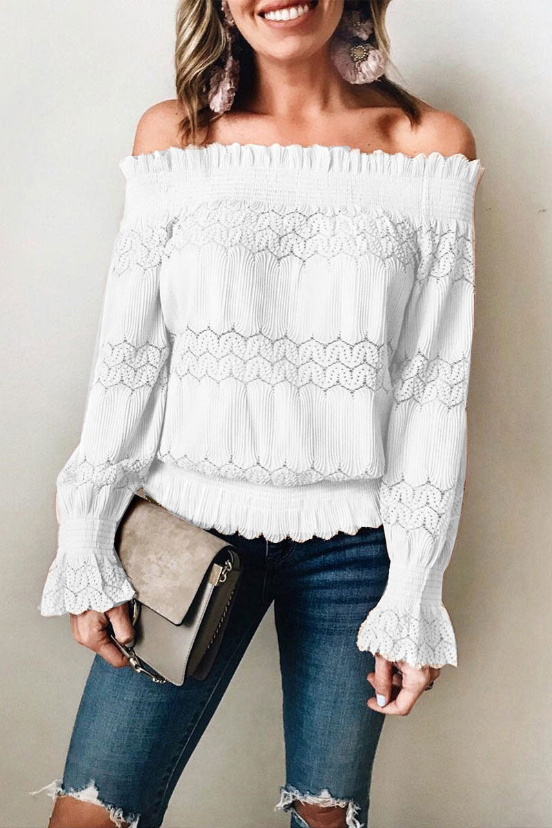 Flounce Design Dusty Blouse (7 Colors)