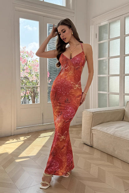 Printed Cami Bodycon Dress