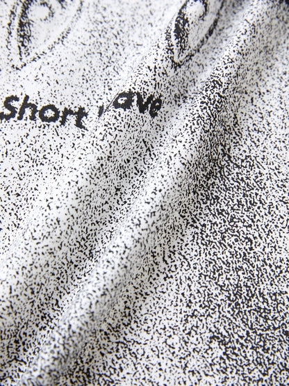 Cat Print Short Sleeve Tee