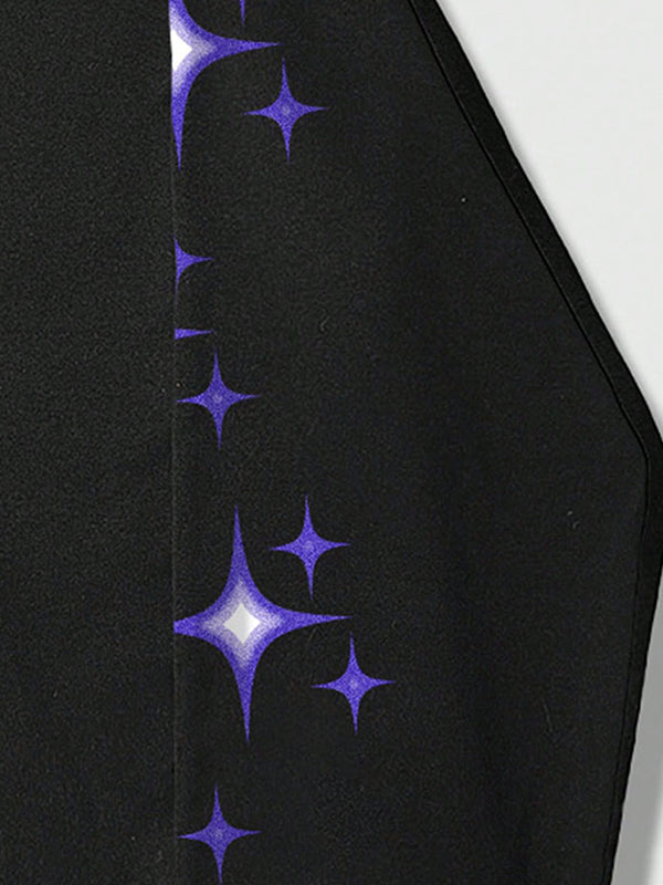 Star Print Oversized Hoodie