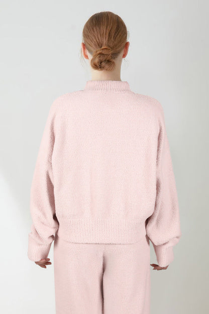 Conjunto de terciopelo suave y cereza