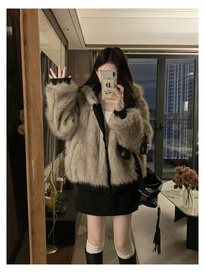 Double Faced Quilted Parka Coat