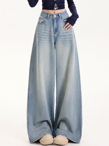 Tencel Loose Wide Leg Boyfriend Jeans