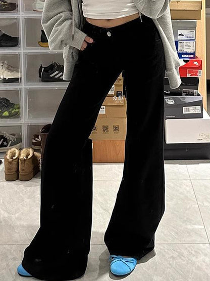 Retro Loose Wide Legs Slimming Boyfriend Jeans