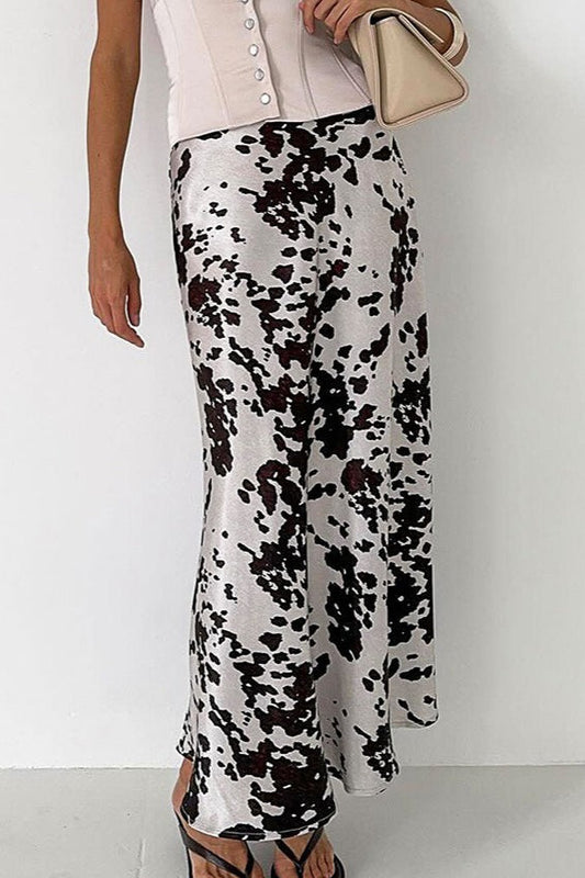 Vintage Cow Print Skirt