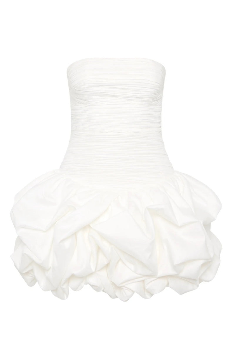 Vestido mini con dobladillo abullonado de Violette