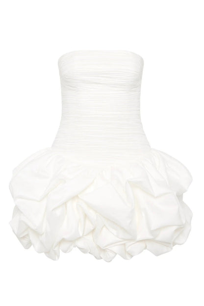 Vestido mini con dobladillo abullonado de Violette