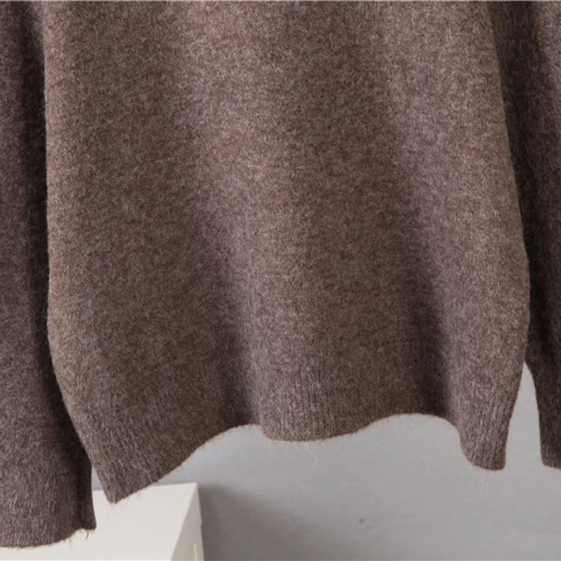 Jersey de cuello alto de punto suave para mujer | Ideal para otoño/invierno