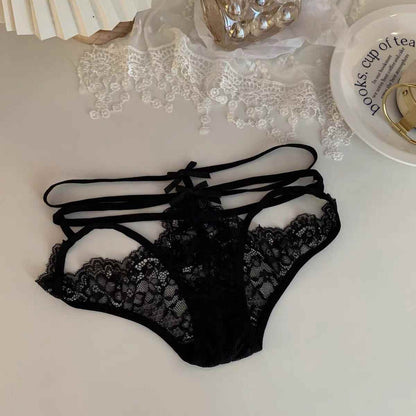 Lace hollow out cross front adjustable short pant  | Festival Outfits Women