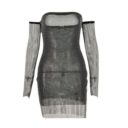 Beaded fishnet tube mini dress  | Festival Outfits Women