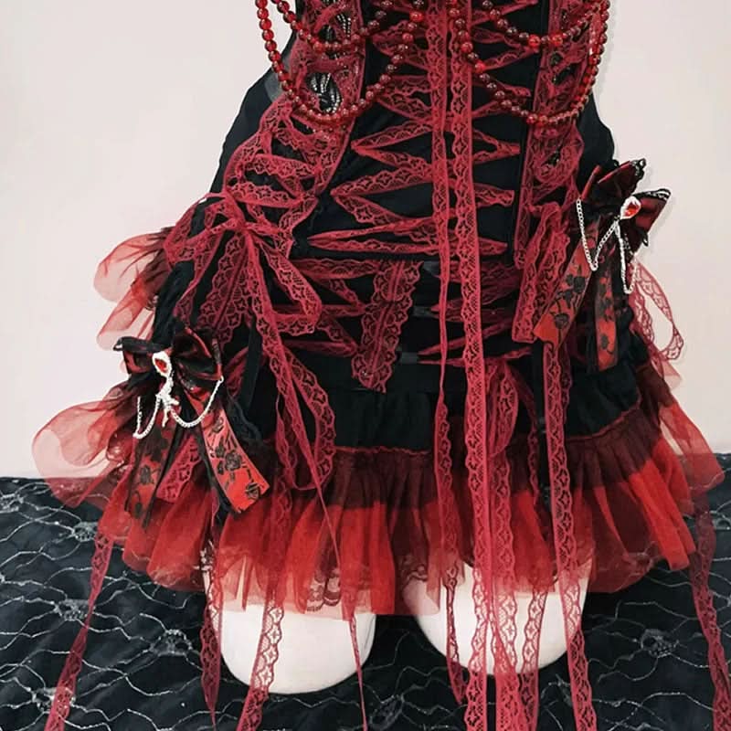 Bowknot cross back lace up flower applique top  | Festival Outfits Women