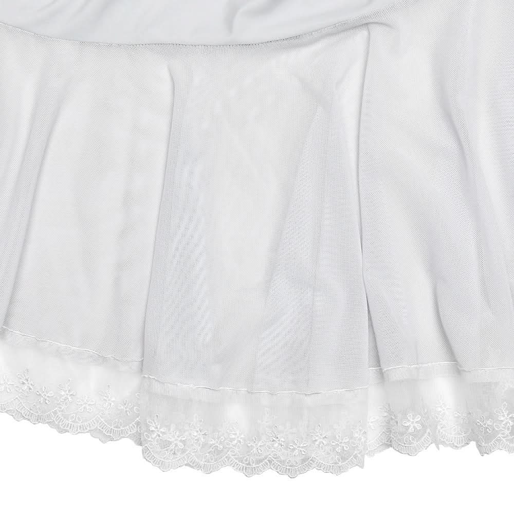 Irregular lace hem self tie tube midi dress  | Festival Outfits Women