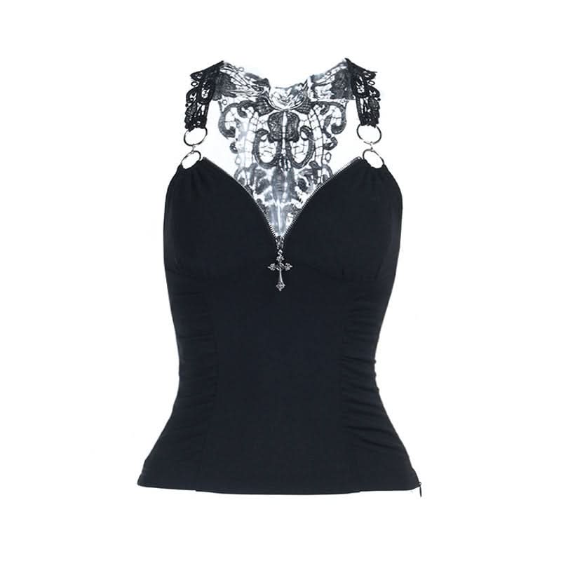 Ruched v neck o ring lace solid top  | Festival Outfits Women