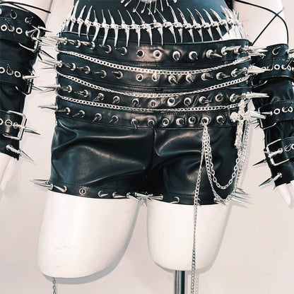 Mesh u neck rivet applique cami bodysuit  | Festival Outfits Women