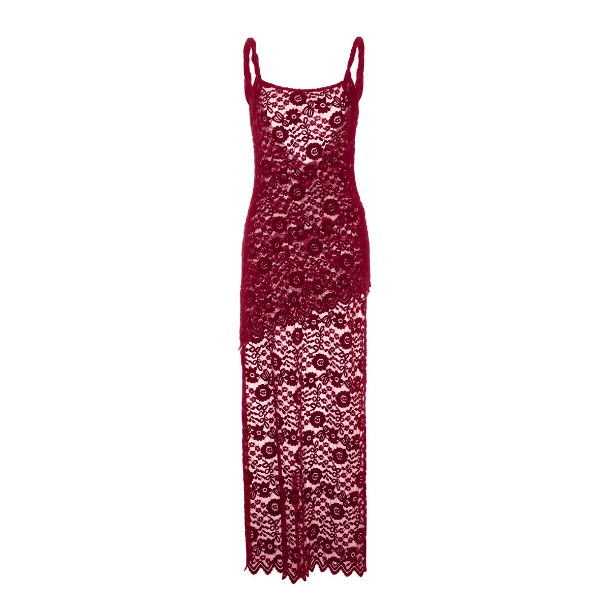 Lace u neck see through backless mini dress  | Festival Outfits Women