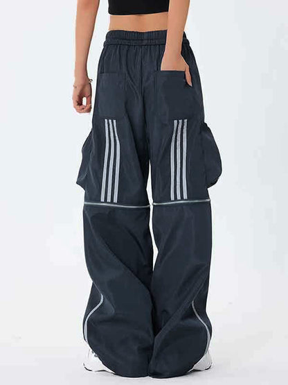 Pocket Knee Zip Up Design Cargo Pants