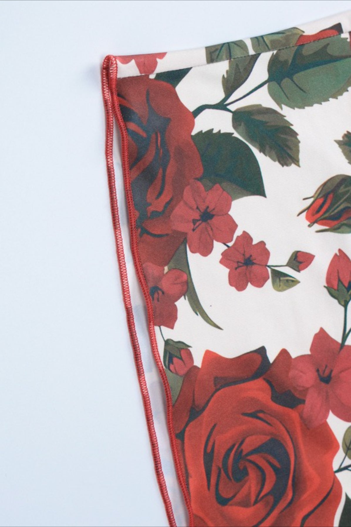 V Neck Floral Print Bodycon Maxi Skirt Set