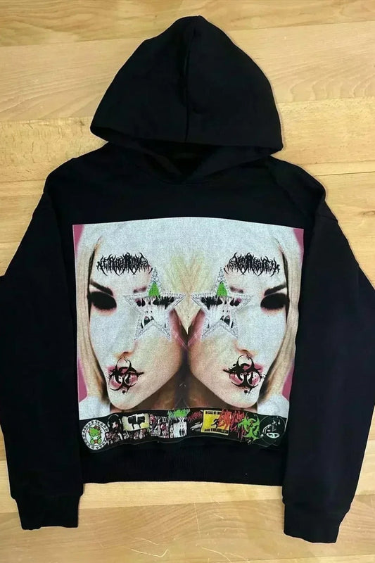 Punk Streetwear Y2K Oversized Hoodie