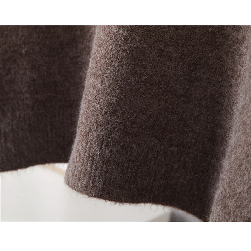 Jersey de cuello alto de punto suave para mujer | Ideal para otoño/invierno