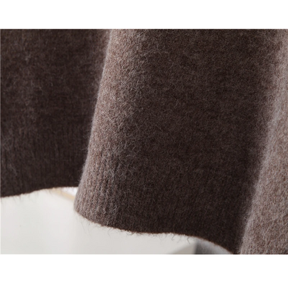 Jersey de cuello alto de punto suave para mujer | Ideal para otoño/invierno