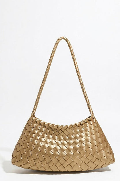 Hand-woven Vintage-style Underarm Shoulder Bag