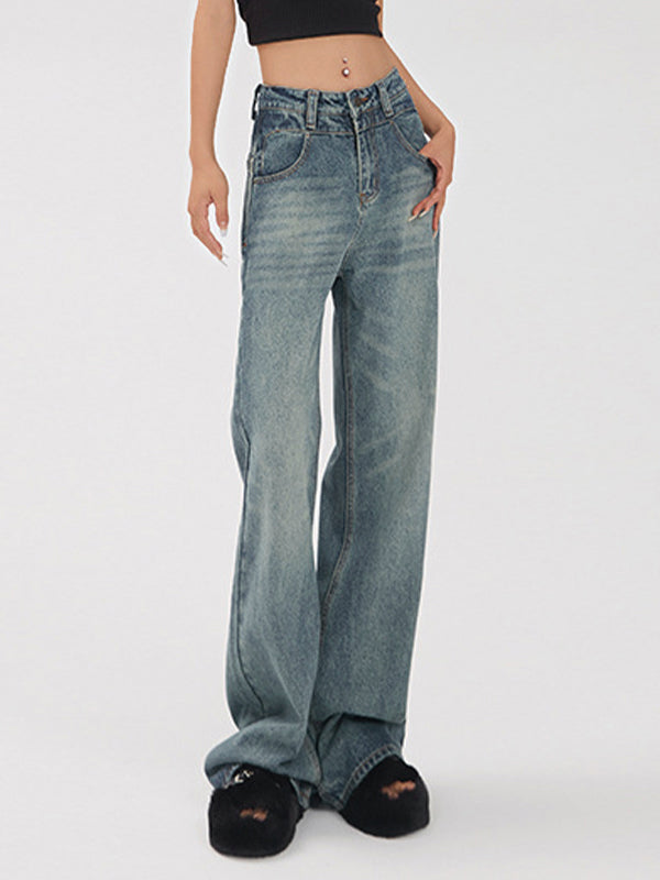 Vintage Straight Wide Leg Jeans