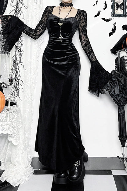 Velvet Vintage Gothic Dress